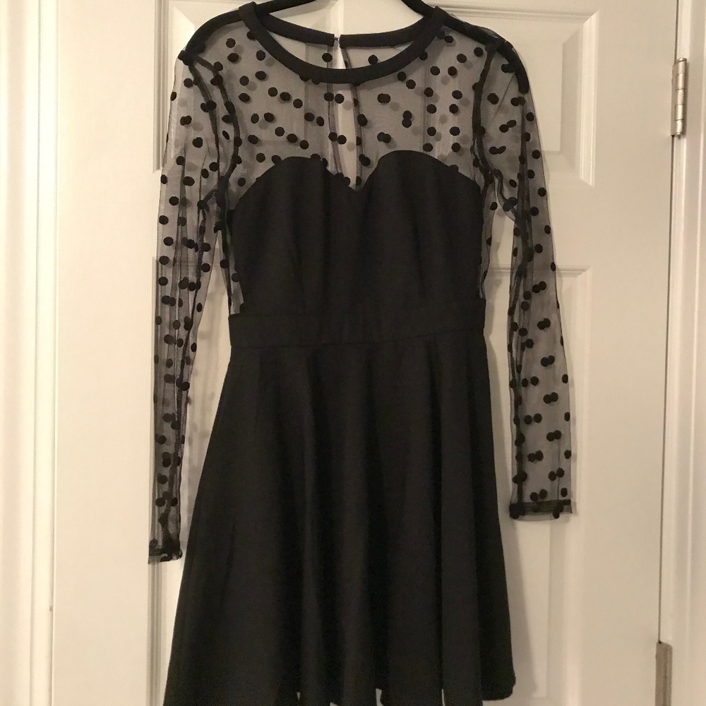 Black Mesh Dress